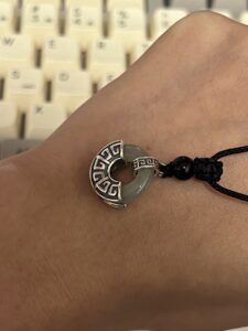 Collier Homme Jade et Obsidienne – Équilibre Ancien, Argent 925 photo review