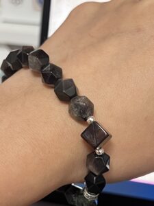 Bracelet Homme Obsidienne, Quartz Fumé et Jaspe Kambaba – Esprit du Serpent, Argent photo review