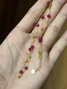 Collier Cornaline – Lumière Passionnée, Argent Plaqué Or photo review