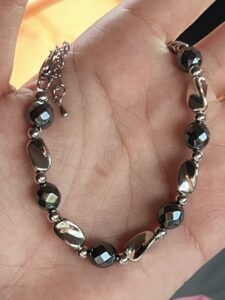 Bracelet Homme Hématite – Reflets Bruts photo review