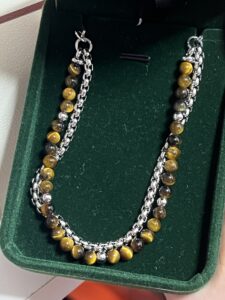 Bracelet Homme Œil de Tigre – Double Force photo review