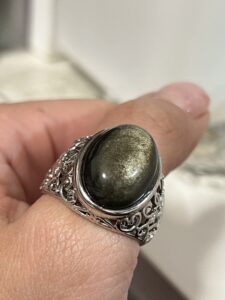 Bague Homme Obsidienne – Mystère Impérial photo review
