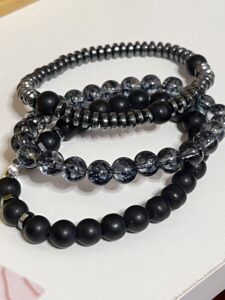 Bracelet Homme Hématite et Obsidienne – Protection Racine photo review
