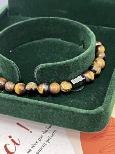 Bracelet Homme Oeil de Tigre ou Pierre de Lave - Protection et Ancrage photo review