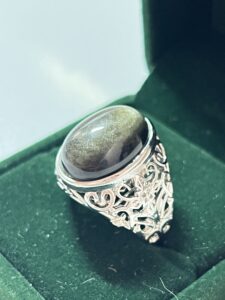 Bague Homme Obsidienne – Mystère Impérial photo review