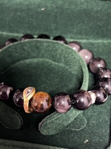 Bracelet Homme Obsidienne – Vision Nocturne, Argent photo review