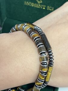 Bracelet Homme Œil de Tigre et Hématite – Duo Magnétique photo review
