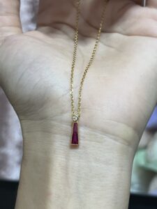 Collier Cornaline – Éclat Impérial, Argent Plaqué Or photo review