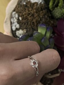 Bague Couple – Épines et Rose, Argent photo review