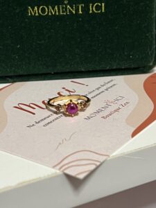 Bague Cornaline – Flamme Royale, Argent Plaqué Or photo review