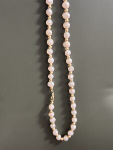 Collier Homme Perle – Éclat Noble, Argent Plaqué Or photo review