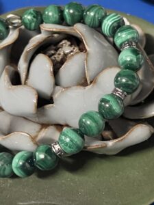 Bracelet Homme Malachite – Discretion, Argent 925 photo review