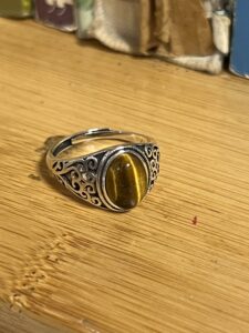 Bague Homme Œil de Tigre – Élégance Gravée photo review