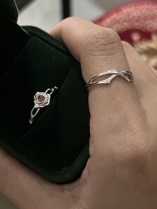 Bague Couple – Épines et Rose, Argent photo review