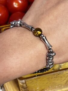 Bracelet Homme Œil de Tigre et Hématite – Fusion Minérale photo review