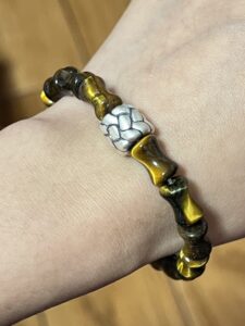 Bracelet Homme Œil de Tigre – Énergie Bambou, Argent photo review