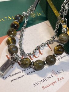 Collier Homme Œil de Tigre – Élan Minéral photo review