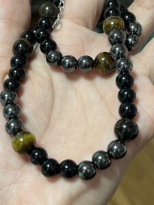 Collier Homme Hématite et Œil de Tigre – Ligne Tactique photo review