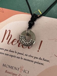 Collier Homme Jade et Obsidienne – Équilibre Ancien, Argent 925 photo review