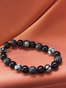 Bracelet Homme Obsidienne – Fragment Galactique photo review