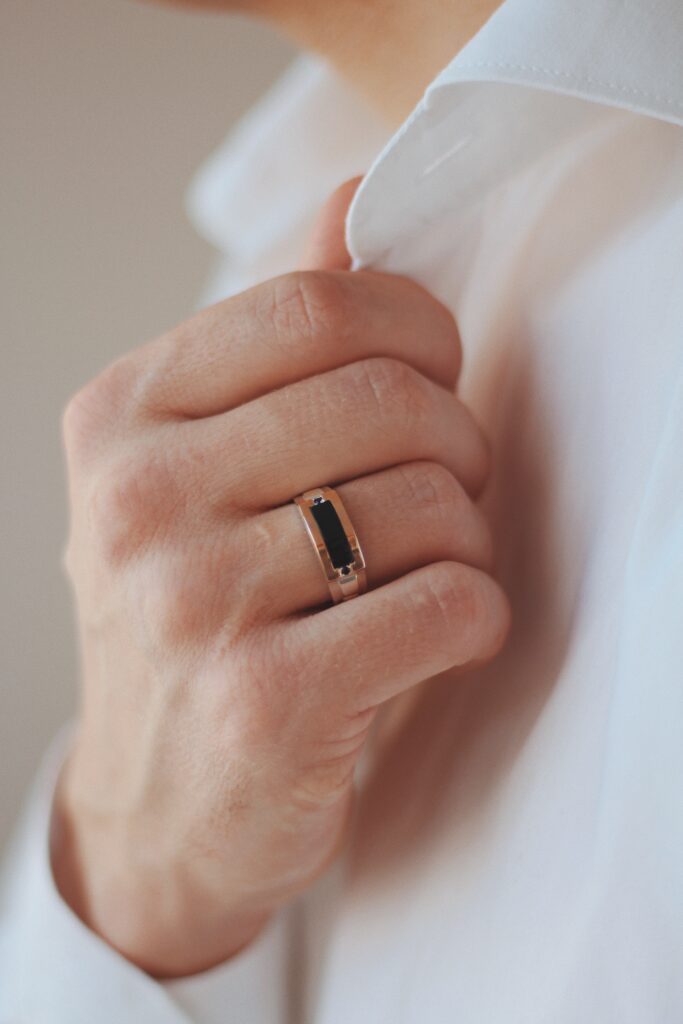bijoux homme obsidienne