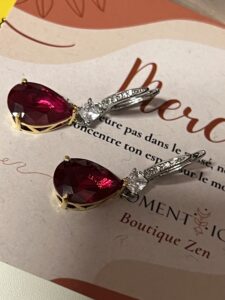 Boucles d’Oreilles Cornaline – Larmes Impériales photo review