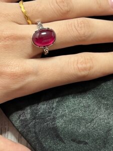 Bague Cornaline – Arabesque Royale, Argent photo review