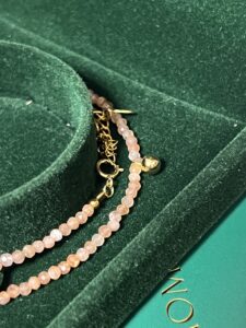 Collier Pierre de Soleil – Halo Étincelant, Argent Plaqué Or photo review