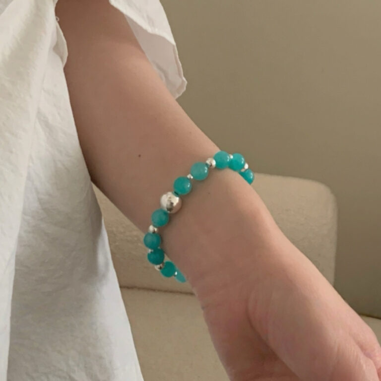 Bracelet Amazonite – Énergie Pure, Argent photo review