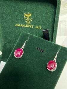Boucles d’Oreilles Cornaline – Reflets d’Orient, Argent photo review
