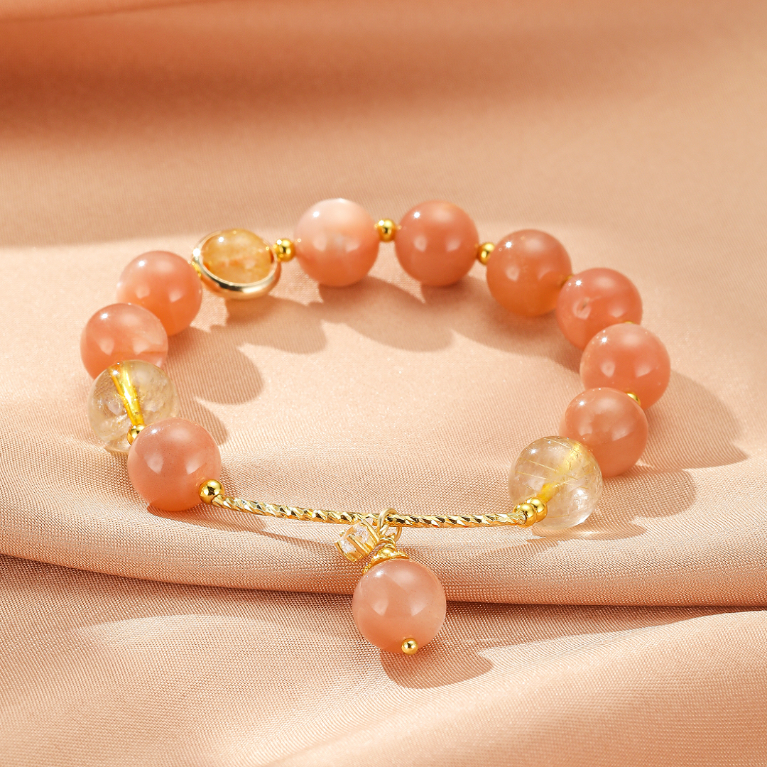 Bracelet Pierre de Soleil – Étoile Rayonnante