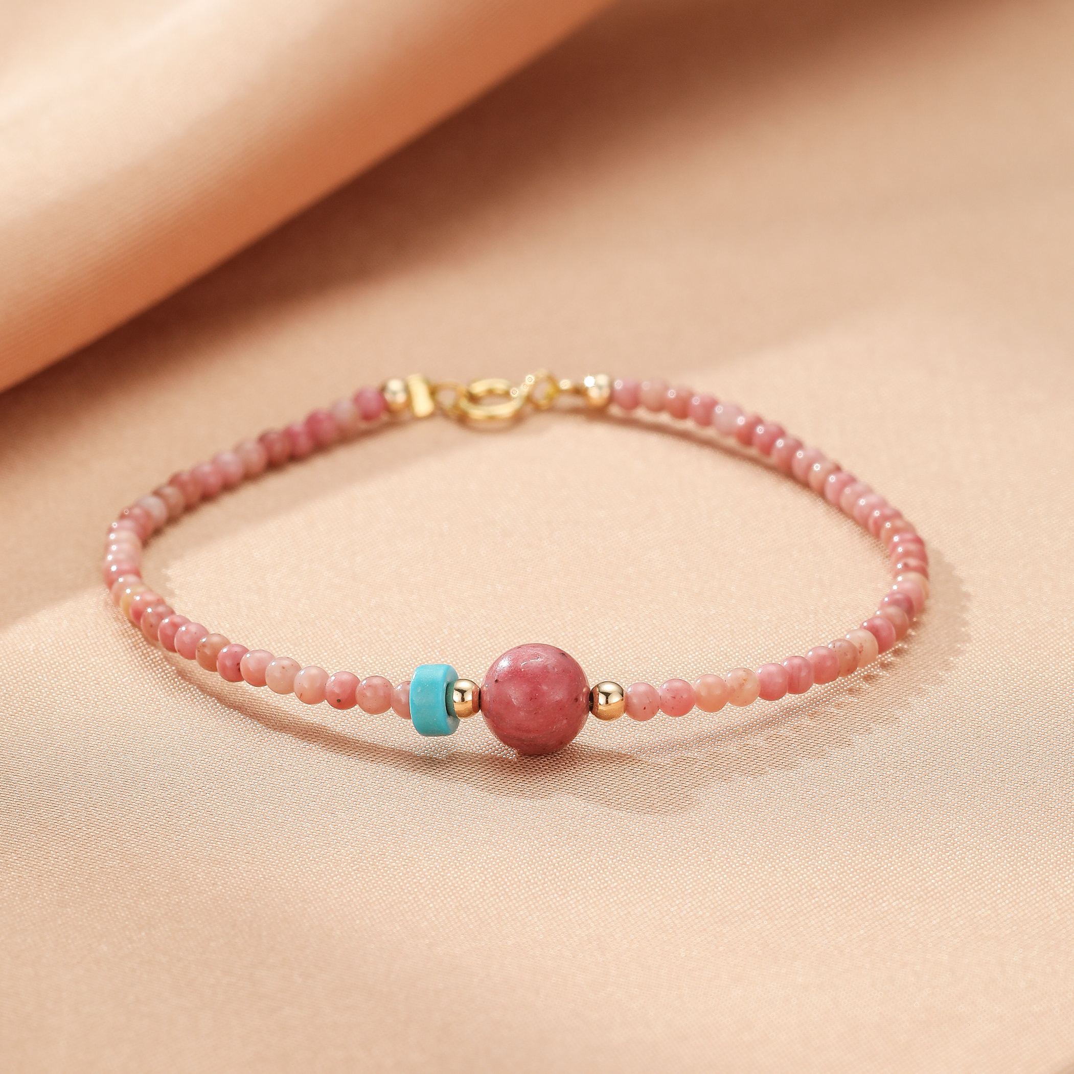 Bracelet Rhodonite – Accent Bleu