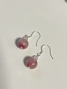 Boucles d’Oreilles Rhodonite – Rosée d’Amour, Argent photo review