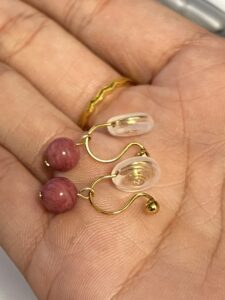 Boucles d’Oreilles Rhodonite – Éclat Doux photo review