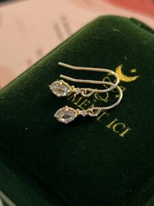 Boucles d'Oreilles Quartz Rose – Éclat Doux, Argent Plaqué Or photo review