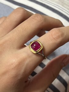 Bague Cornaline – Éclat Contemporain, Argent photo review