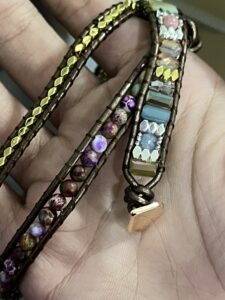 Bracelet Wrap Jaspe Africain - Boho photo review
