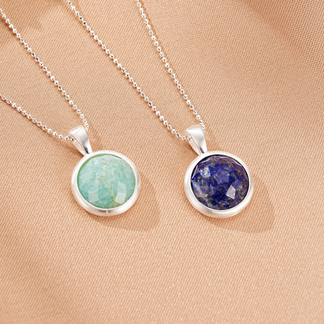 Collier Amazonite/Lapis Lazuli – Sérénité Polaire