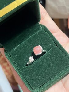 Bague Quartz Rose – Fleur de Tendresse, Argent photo review