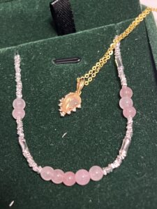 Bracelet Quartz Rose – Éclat Doux, Argent photo review