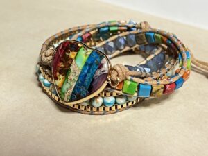 Bracelet Jaspe – Cœur Arc-en-Ciel photo review