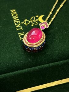 Collier Cornaline – Abondance, Argent Plaqué Or photo review