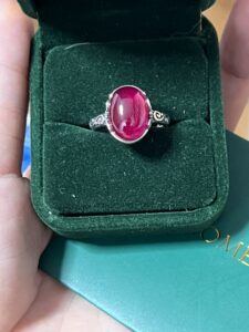 Bague Cornaline – Arabesque Royale, Argent photo review