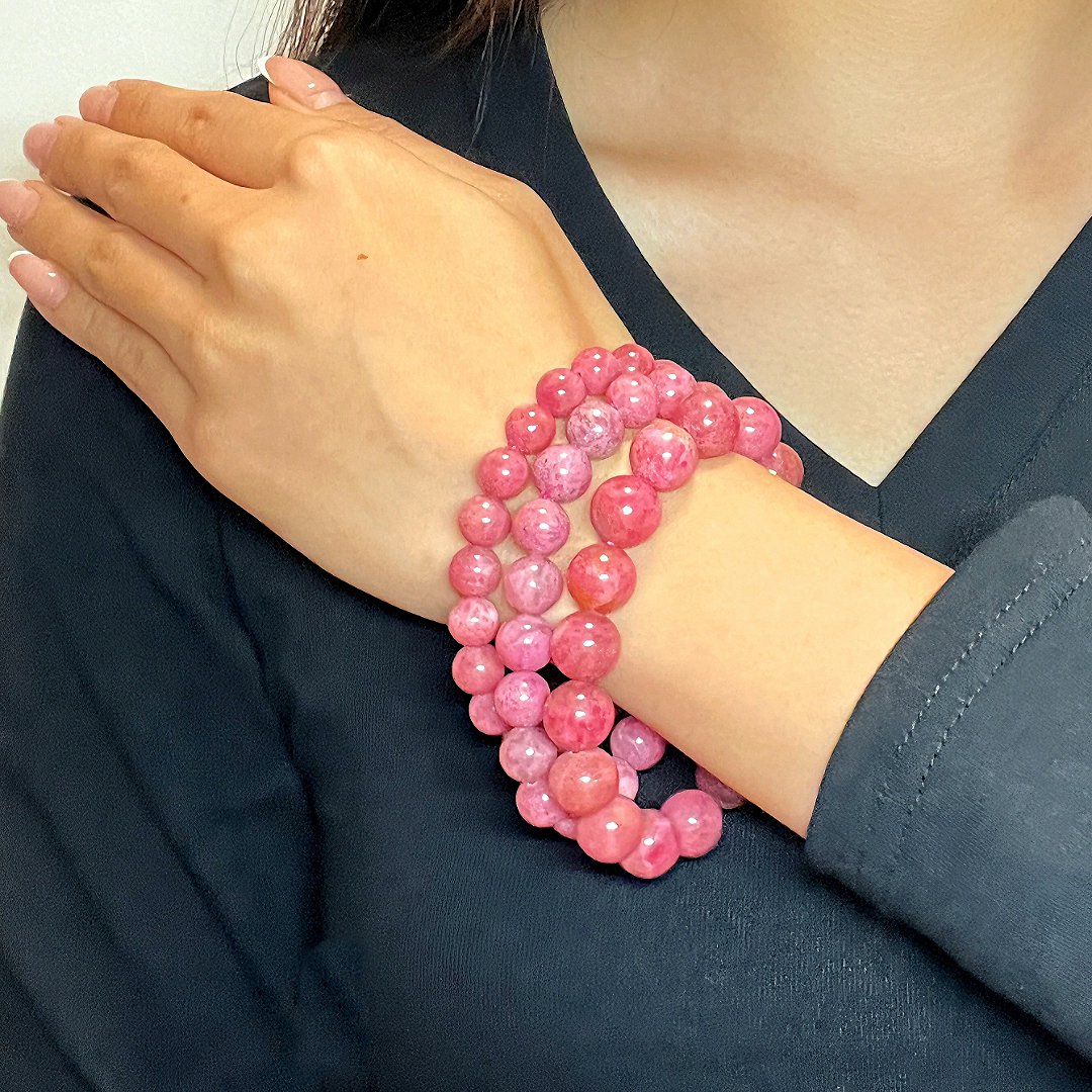 Bracelet Rhodonite – Harmonie Rosée
