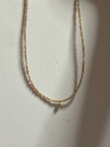 Collier Pierre de Soleil – Halo Étincelant, Argent Plaqué Or photo review