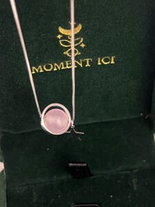 Collier Quartz Rose – Rêve Astral, Argent photo review