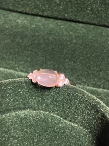 Bague Quartz Rose – Éclat d’Étoile, Argent Plaqué Or photo review