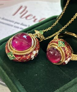 Collier Cornaline – Énergie Florale, Argent Plaqué Or photo review