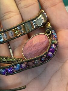 Bracelet Wrap Rhodochrosite et Jaspe – Éclat de Vitalité photo review