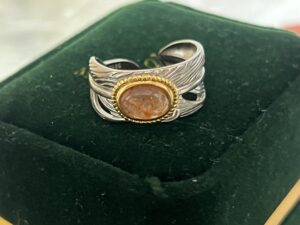 Bague Pierre de Soleil – Plume Solaire, Argent photo review